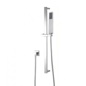 Vog Brushed Nickel Shower Rail with Handheld Shower